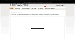 Desktop Screenshot of hairlights-mobil.de