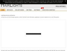 Tablet Screenshot of hairlights-mobil.de